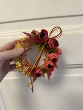 Mini věneček do oranžova