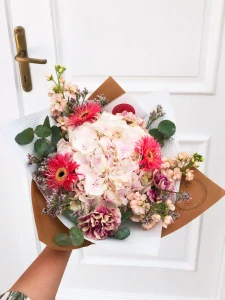 Kytice - hortensie a gerbery