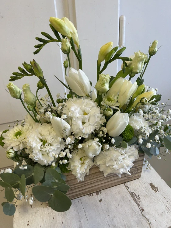 Flower box - bílý 