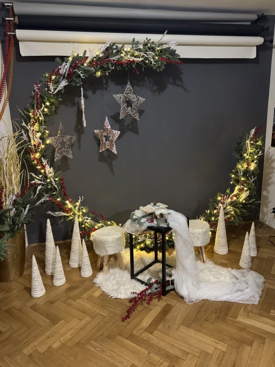 Dekorace do fotoatelieru ns vánoční focení