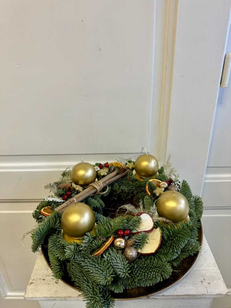 Vánoční věnec  La Vital  advent zlatá