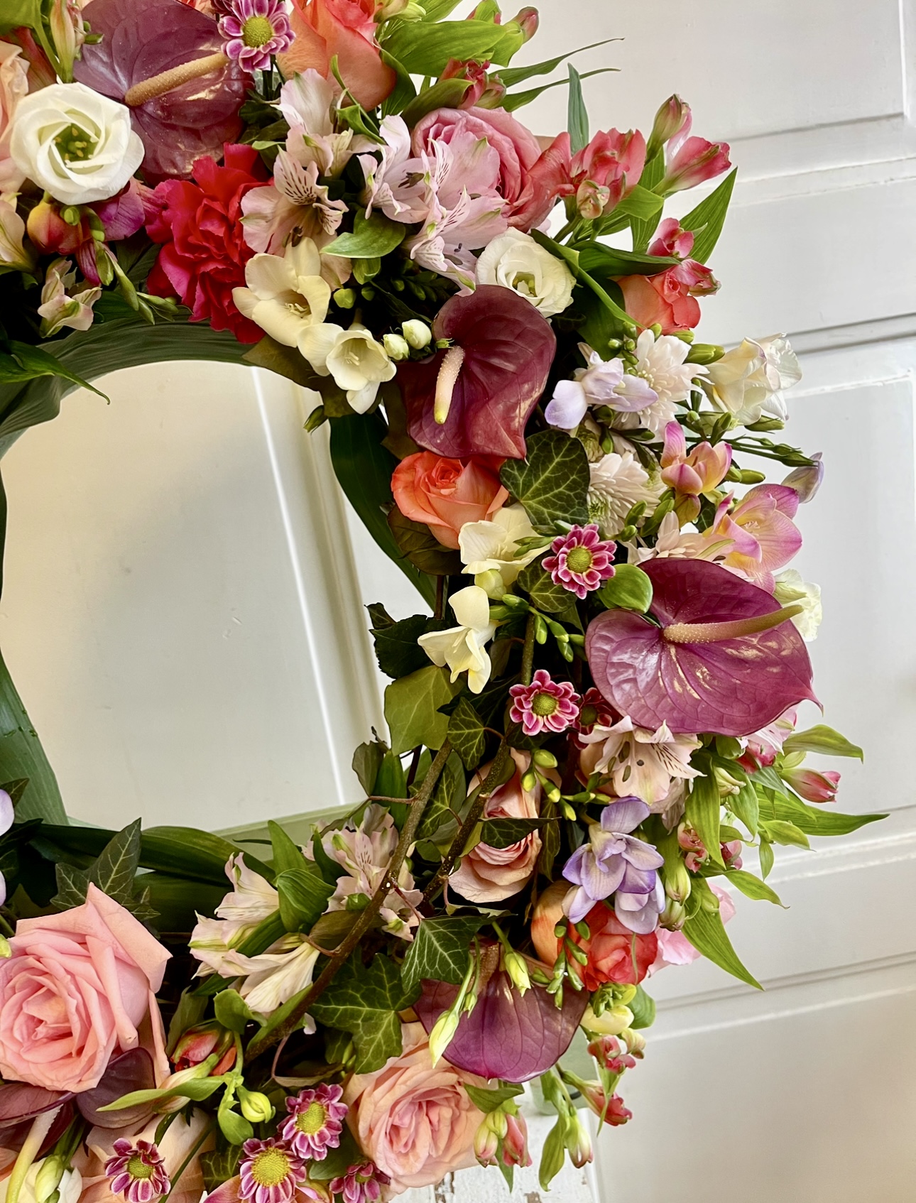 Smuteční věnec luxusní barevný 