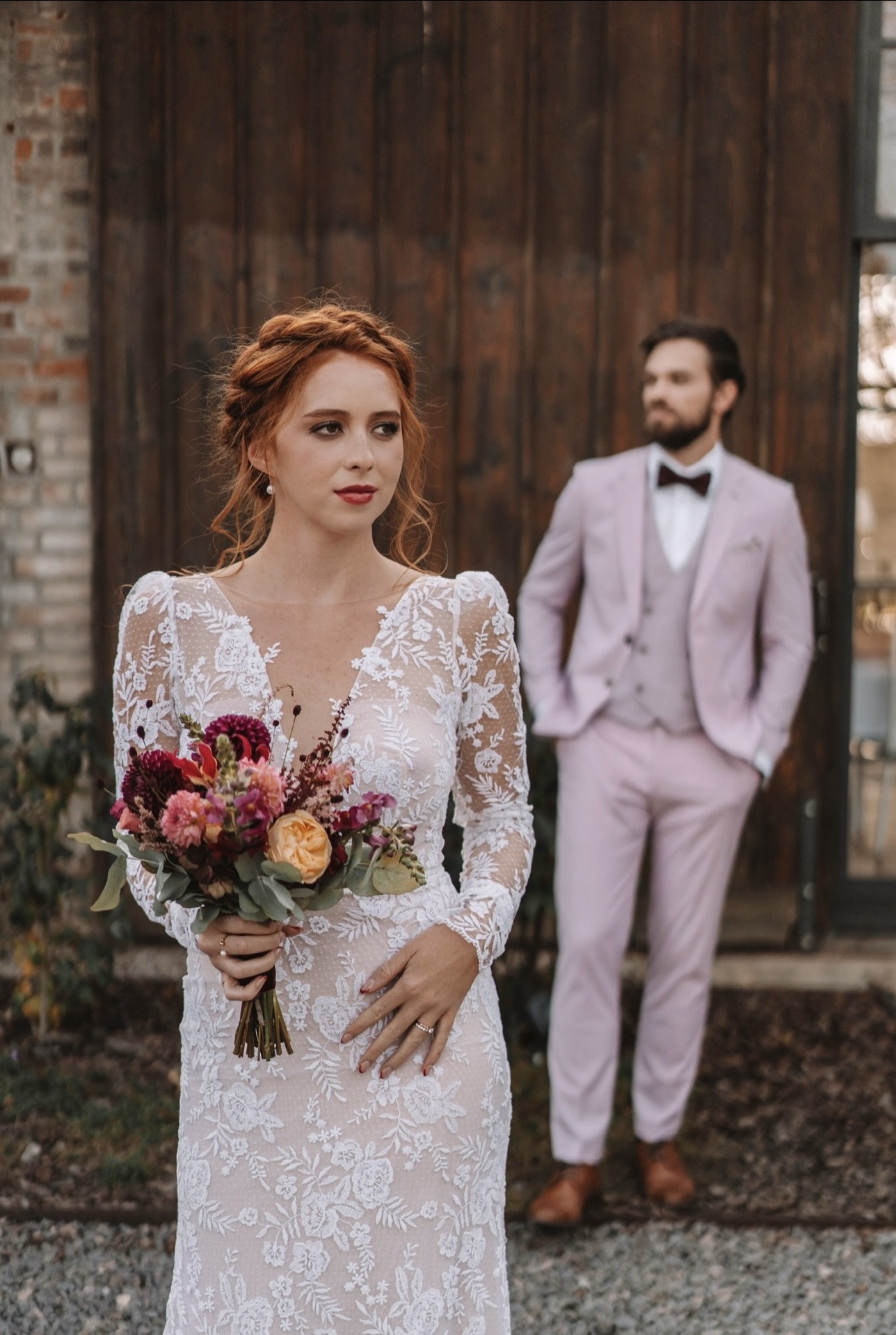 Svatební kytice - podzimní seance