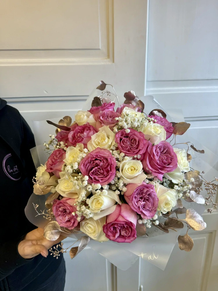 Kytice maxi - luxusní růže  25ks