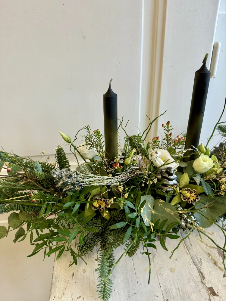 Dekorace  zimní elegantní  černá  