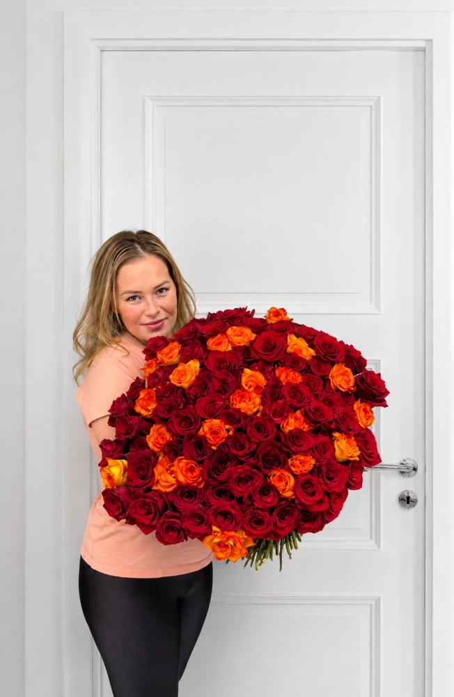 La Vital - Luxusní Rose 90ks růží 