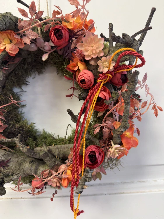 Věnec - celoroční s větvičkami