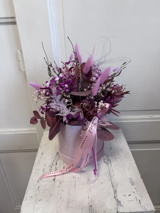 Box semiš tmavě zelený - stabilizovaný eucalypt M