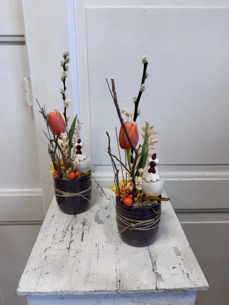 Dekorace se slípkou 