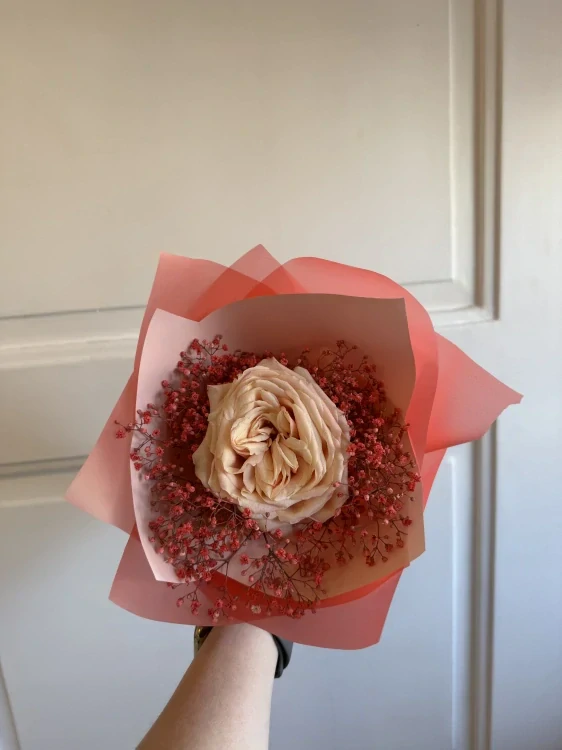 Mini kytice s růžičkou 