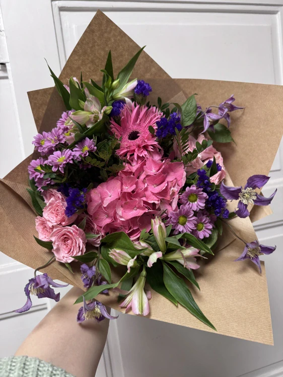 Kytice - luční mix fialová