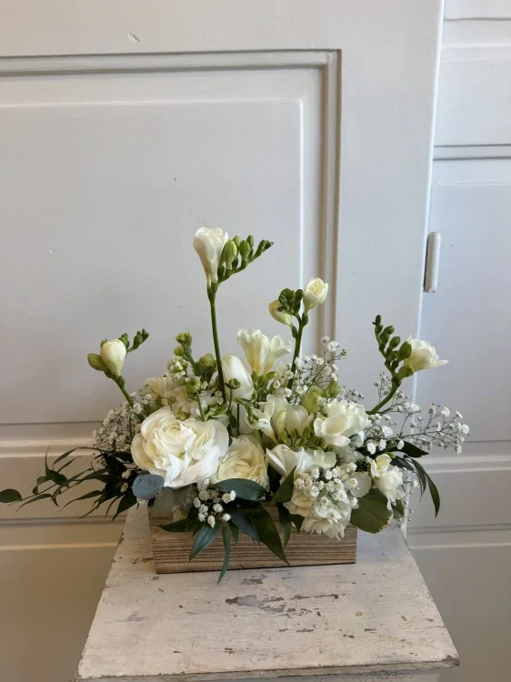 Flower box - bílý 