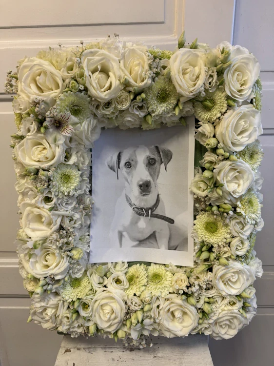 Smuteční aranžmá - rám