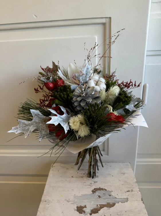 Zimní kytice do vázy 