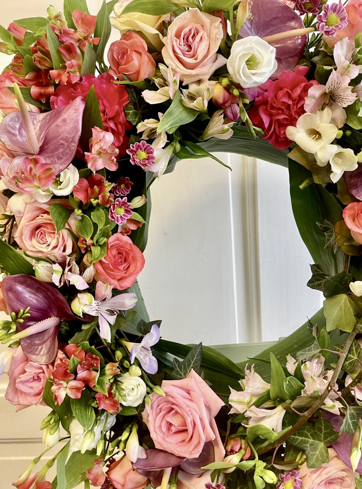 Smuteční věnec luxusní barevný 