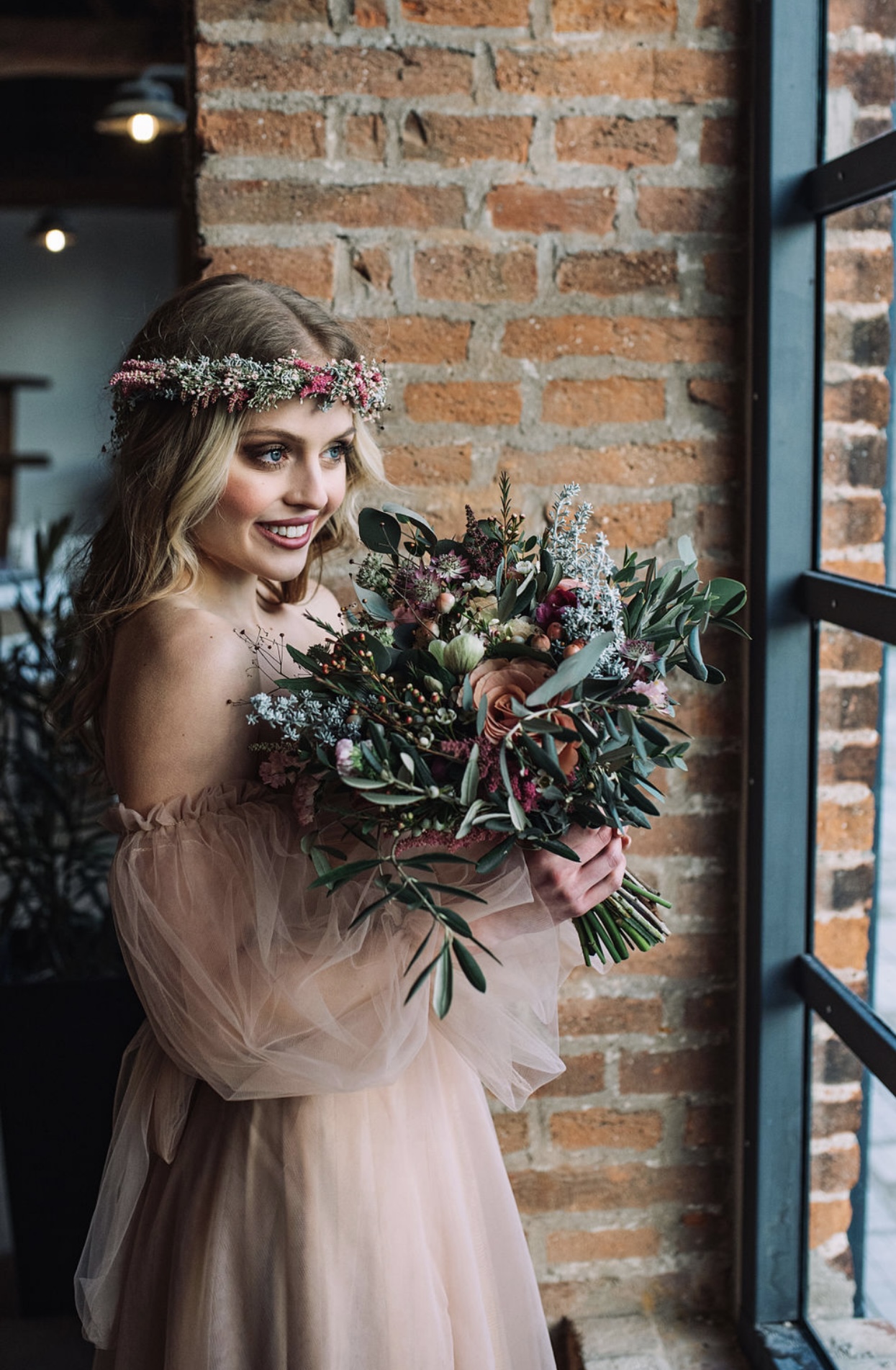 Luční věneček na hlavu 