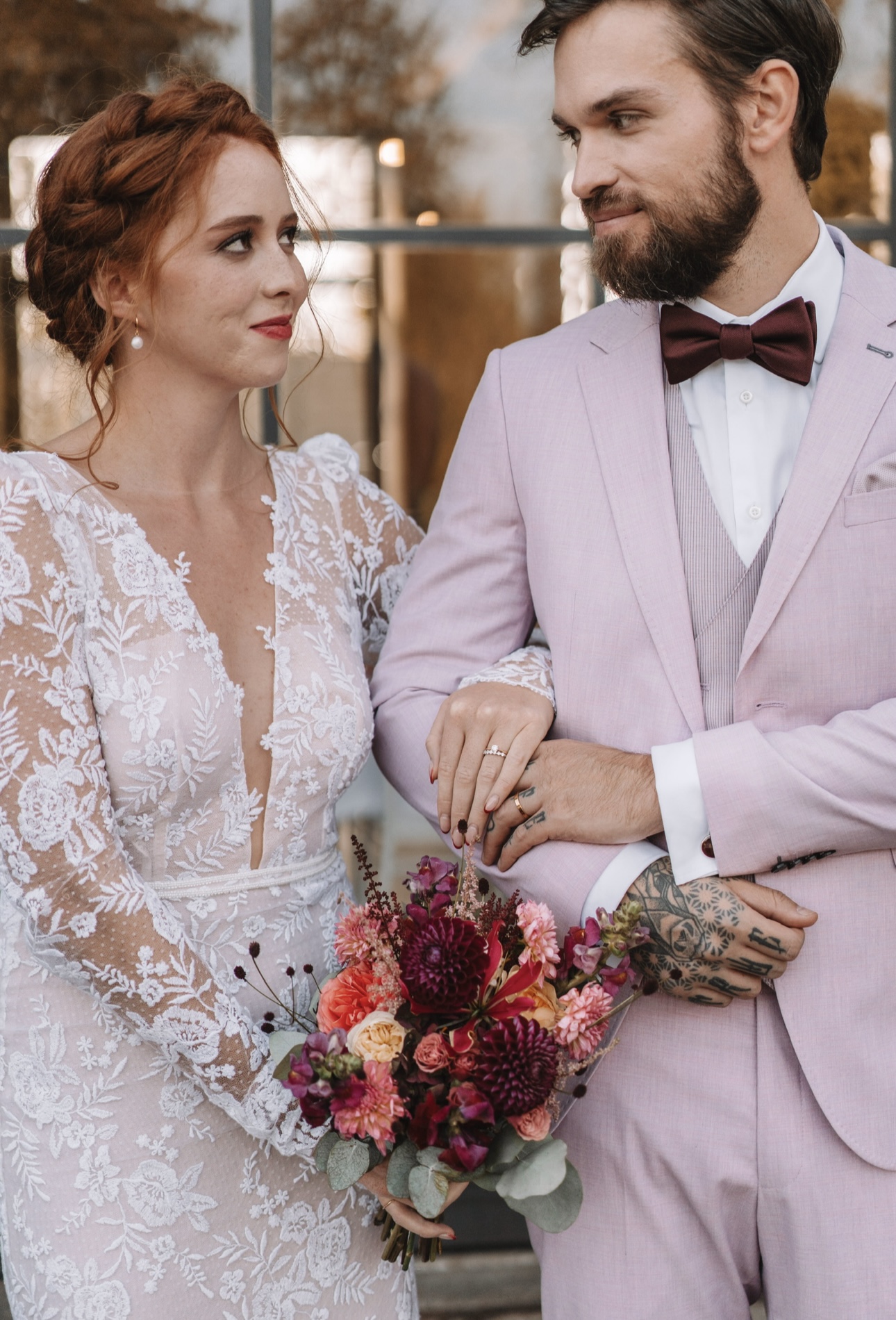 Svatební kytice - podzimní seance