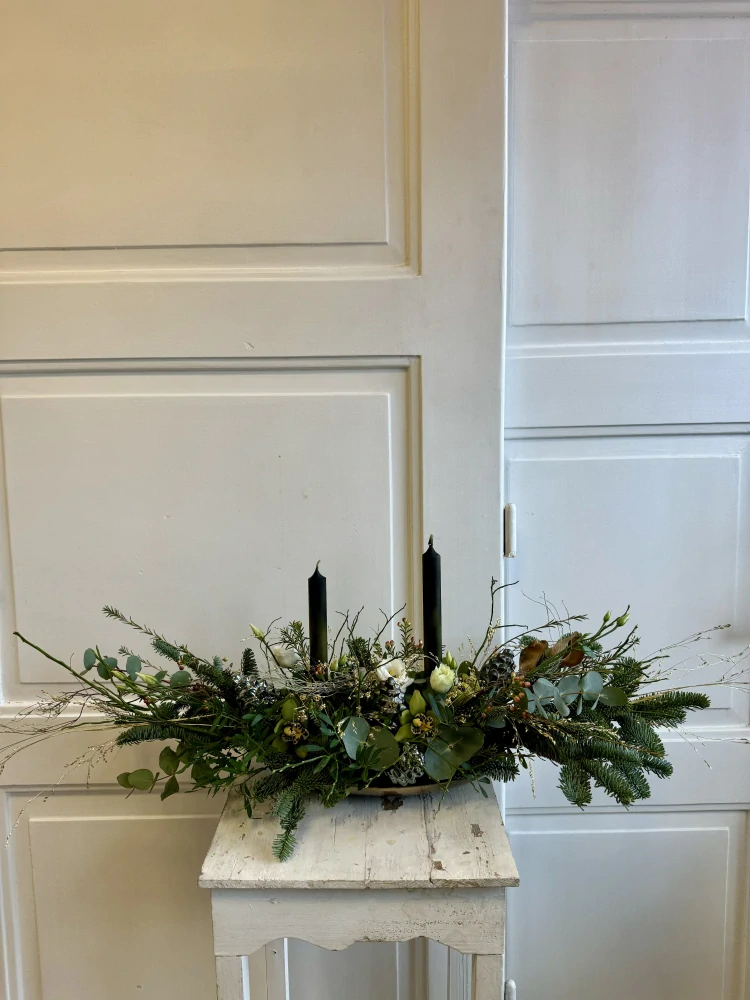 Dekorace  zimní elegantní  černá  