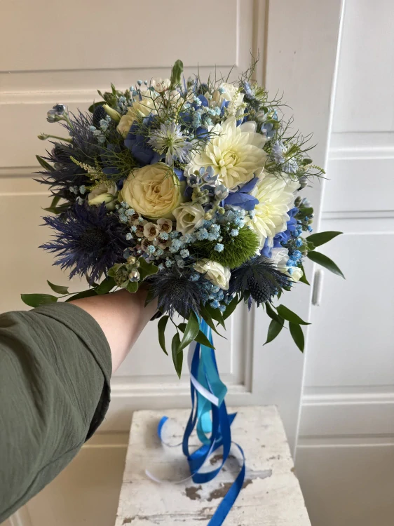 Svatební kytice Blue Sea