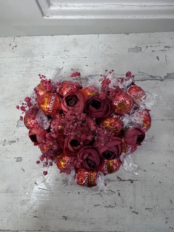 Flower box - novinka ze sušených květin srdce 