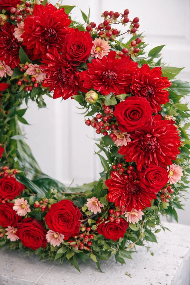 Smuteční věnec Dahlie 