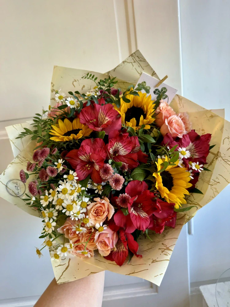 Kytice - slunečnice luční