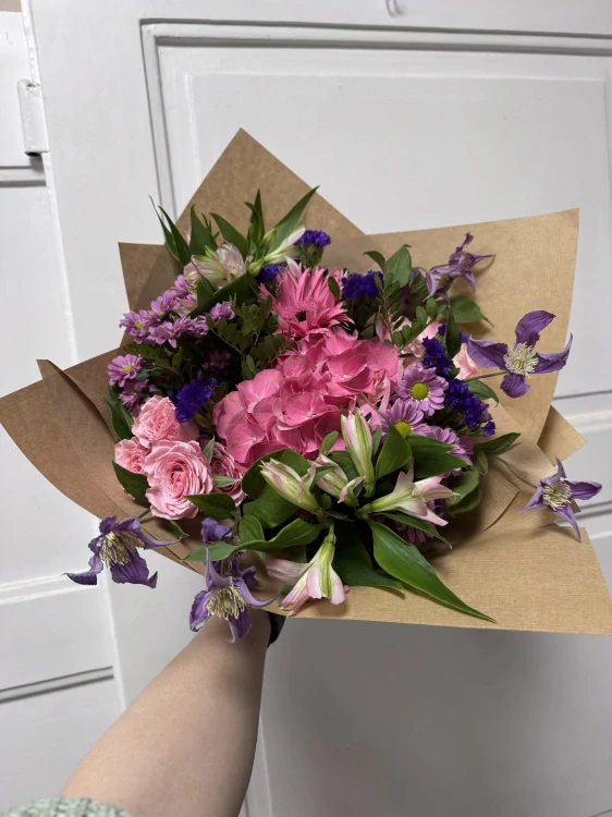 Kytice - luční mix fialová