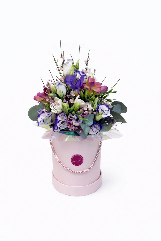 Flower box malý- fresie, eustoma