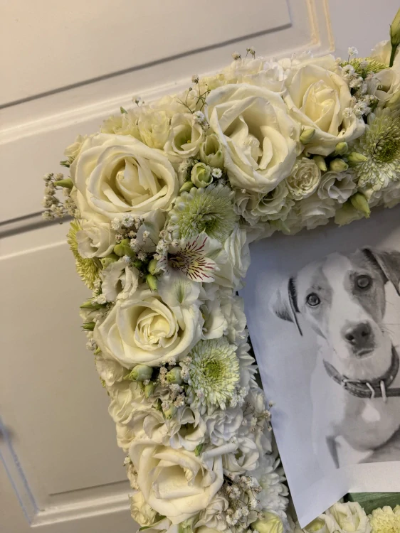 Smuteční aranžmá - rám