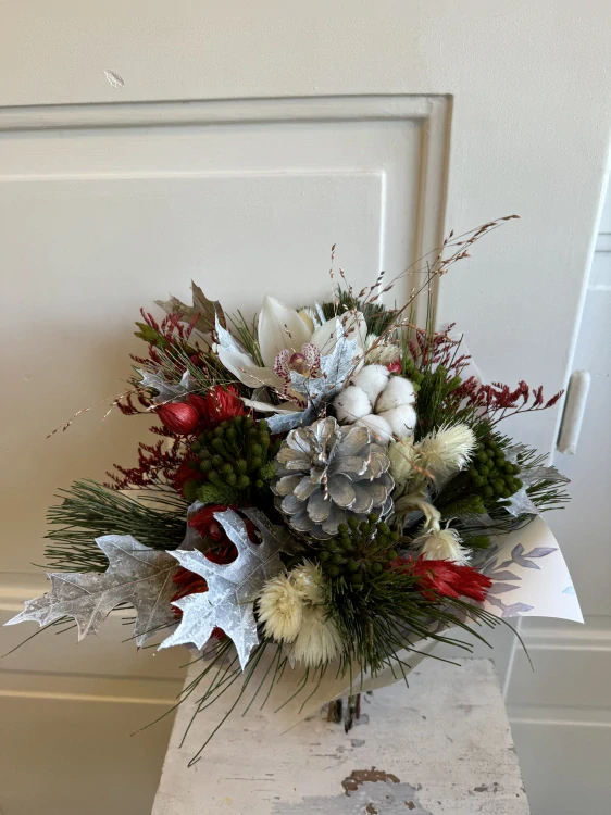 Zimní kytice do vázy 
