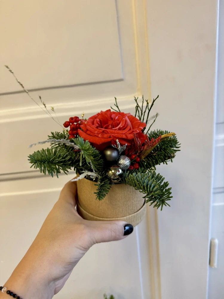 Flower box - zimní růže 