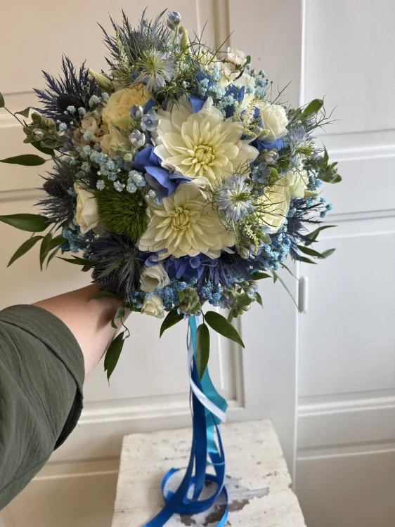 Svatební kytice Blue Sea