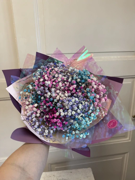 Pastelová gypsophila – Maxi