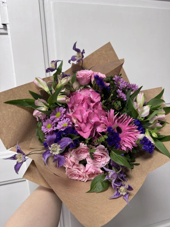 Kytice - luční mix fialová