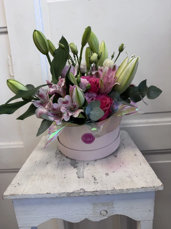 Flower box Lilie & eustomy