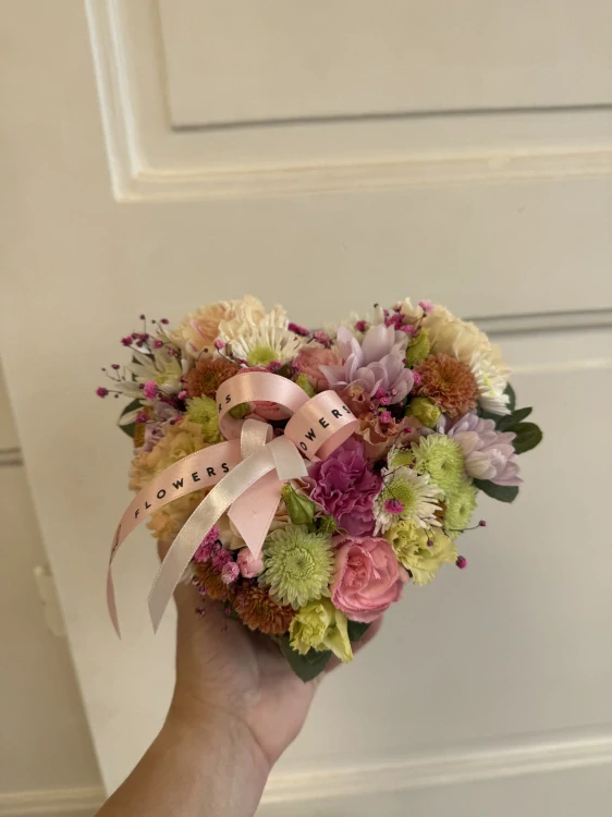 Flower box santinkové srdce malé