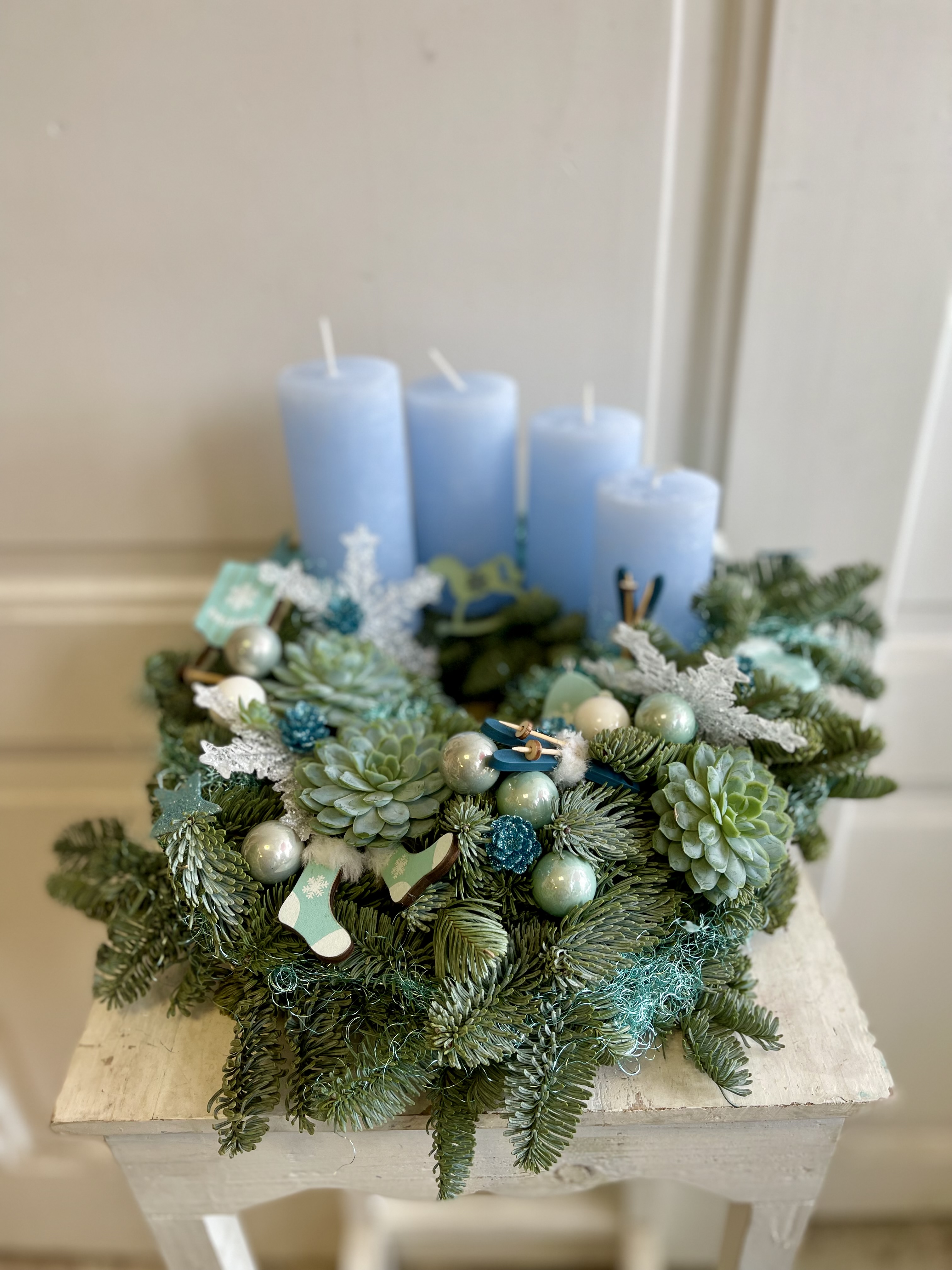 Adventní věnec červená 