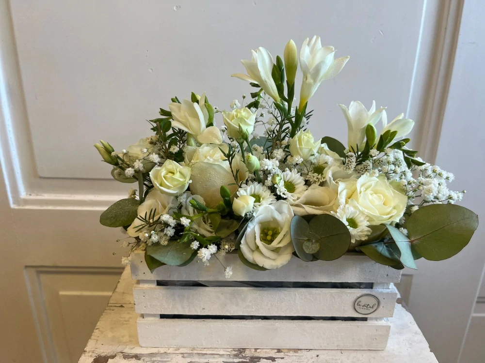 Flower box - bílý 