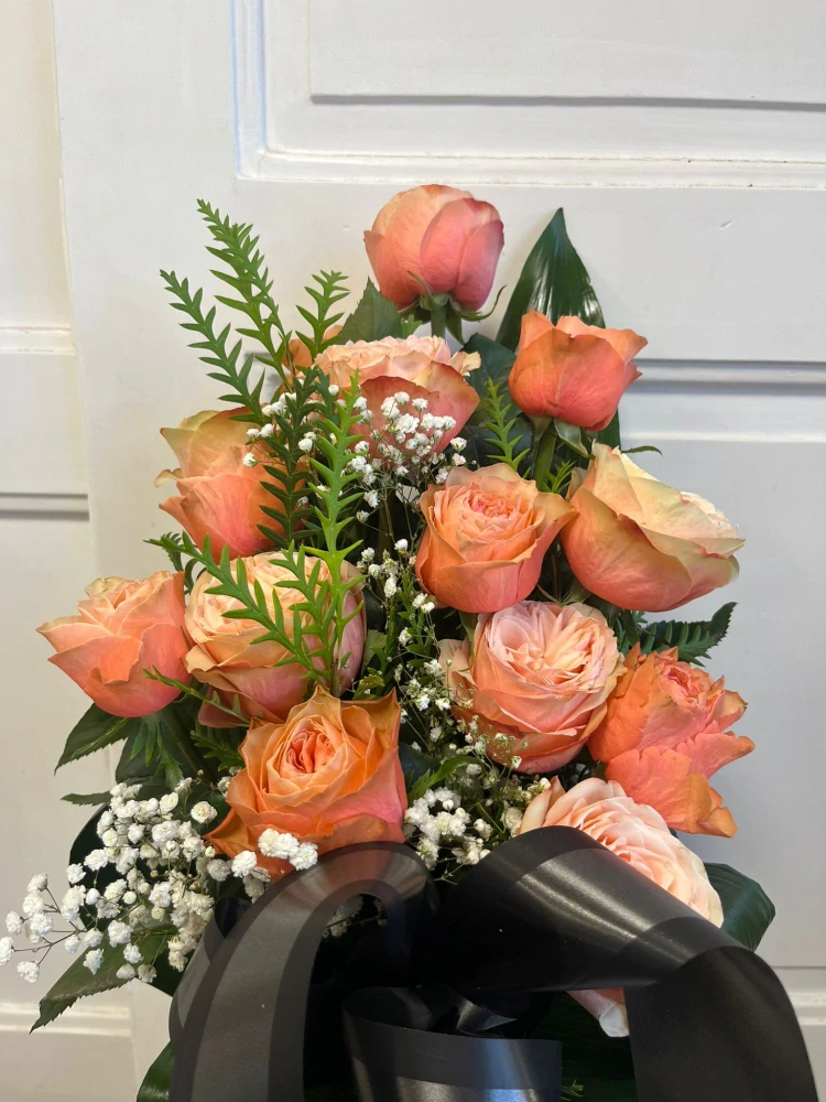 Smuteční kytice - růže 14ks 