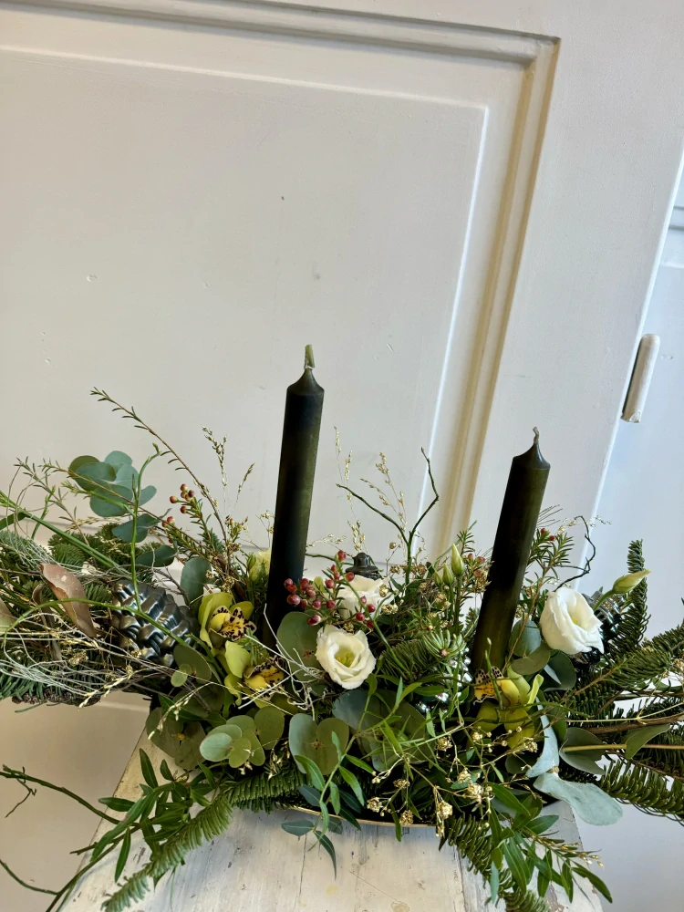 Dekorace  zimní elegantní  černá  