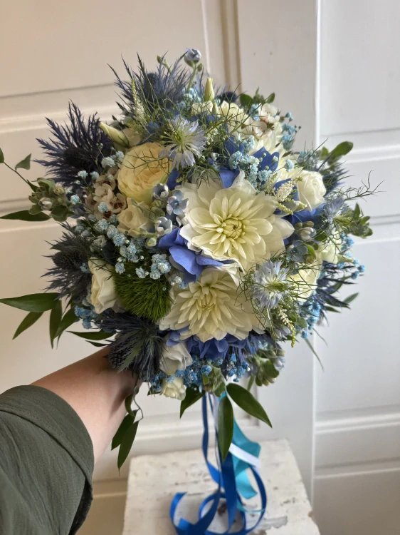 Svatební kytice Blue Sea