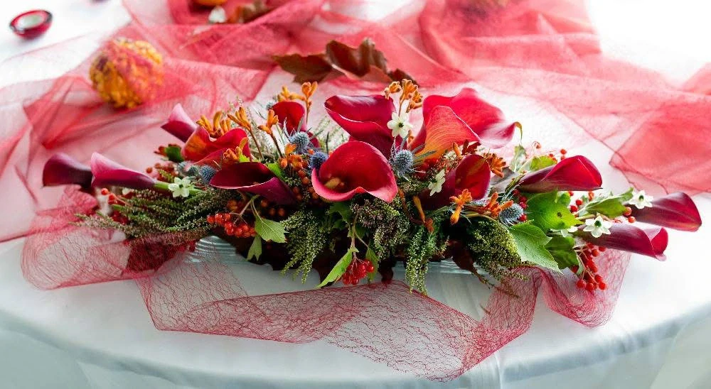 Svatební set podzimní kala 