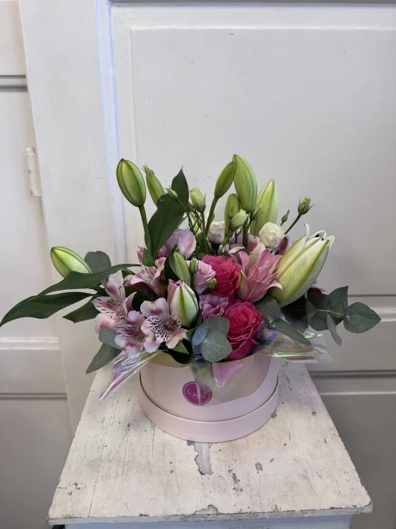 Flower box Lilie & eustomy