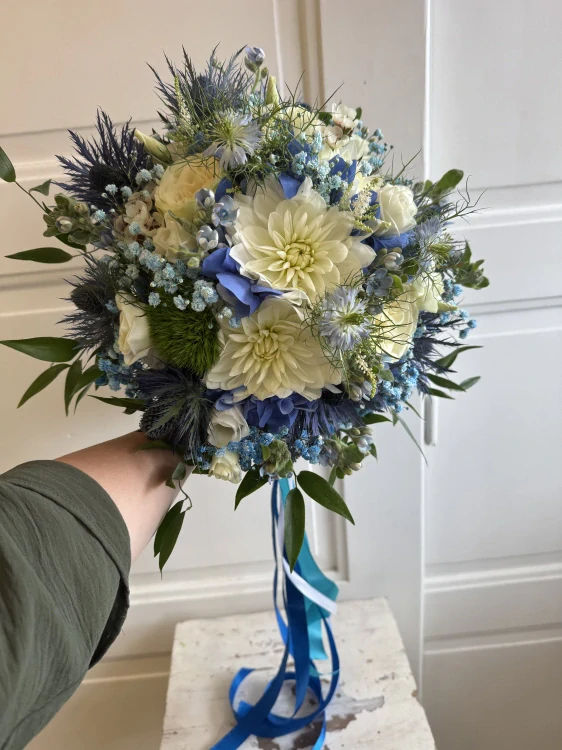 Svatební kytice Blue Sea