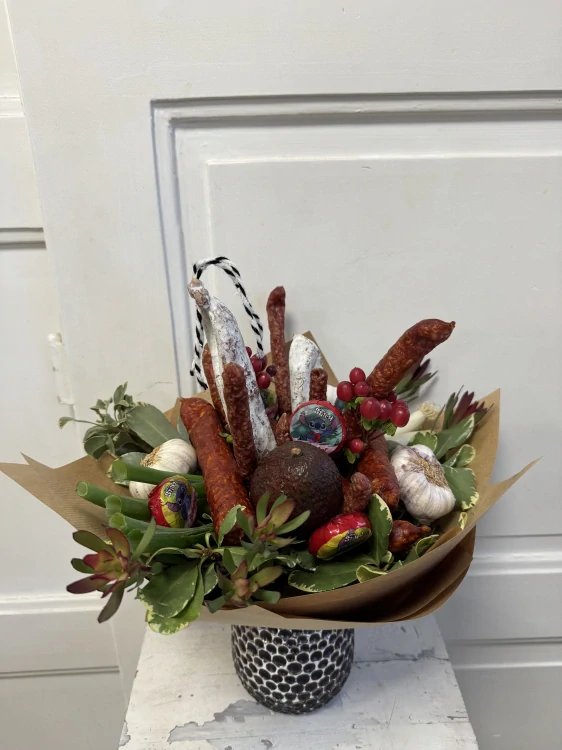 Mlsná kytice s avokádem 