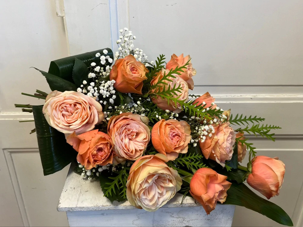 Smuteční kytice - růže 14ks 