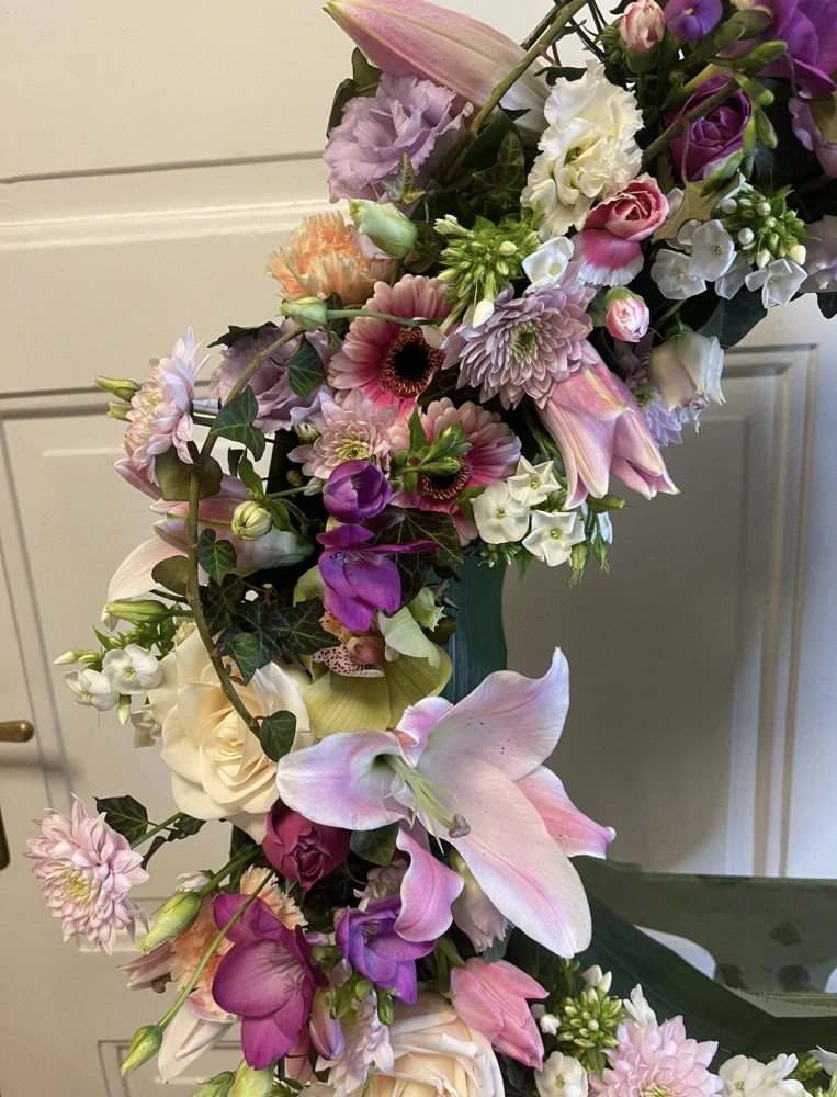 Smuteční věnec luxusní květinovy