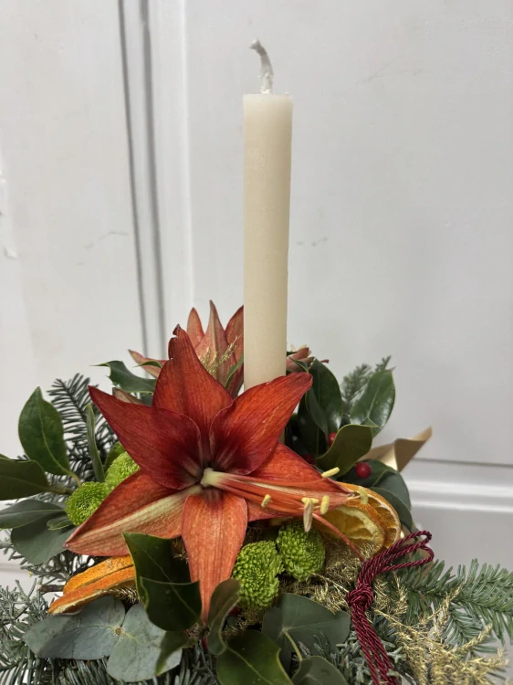 Flower box amarylis se svíčkou 