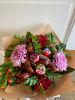 Netradiční kytice - červená